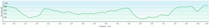 Buckland Common walk profile