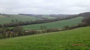 Misty Chiltern valley, West Wycombe