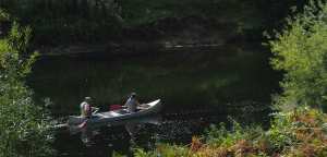 Canoeing on The Wye