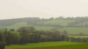 Hampden Bottom through the mid-morning haze